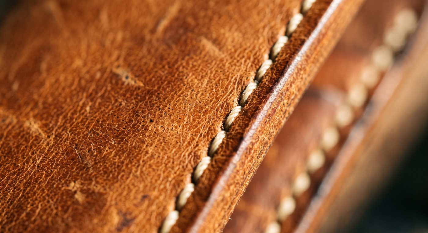 Cuir pleine fleur tanné au végétal, Toscane